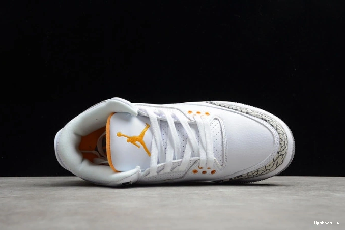 (W) Laser Jordan Orange 3 Air Retro CK9246-108 0727
